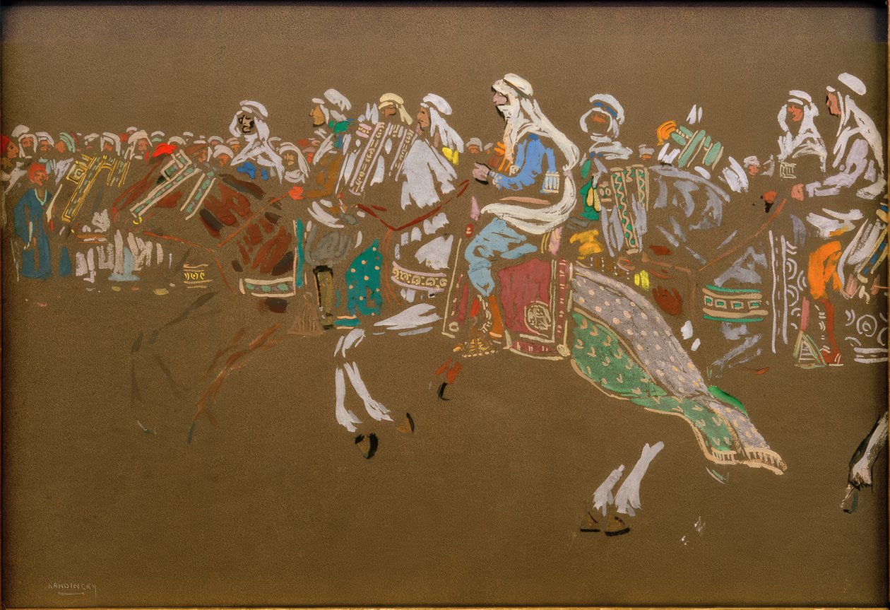 Cavalerie arabe - Wassily Kandinsky