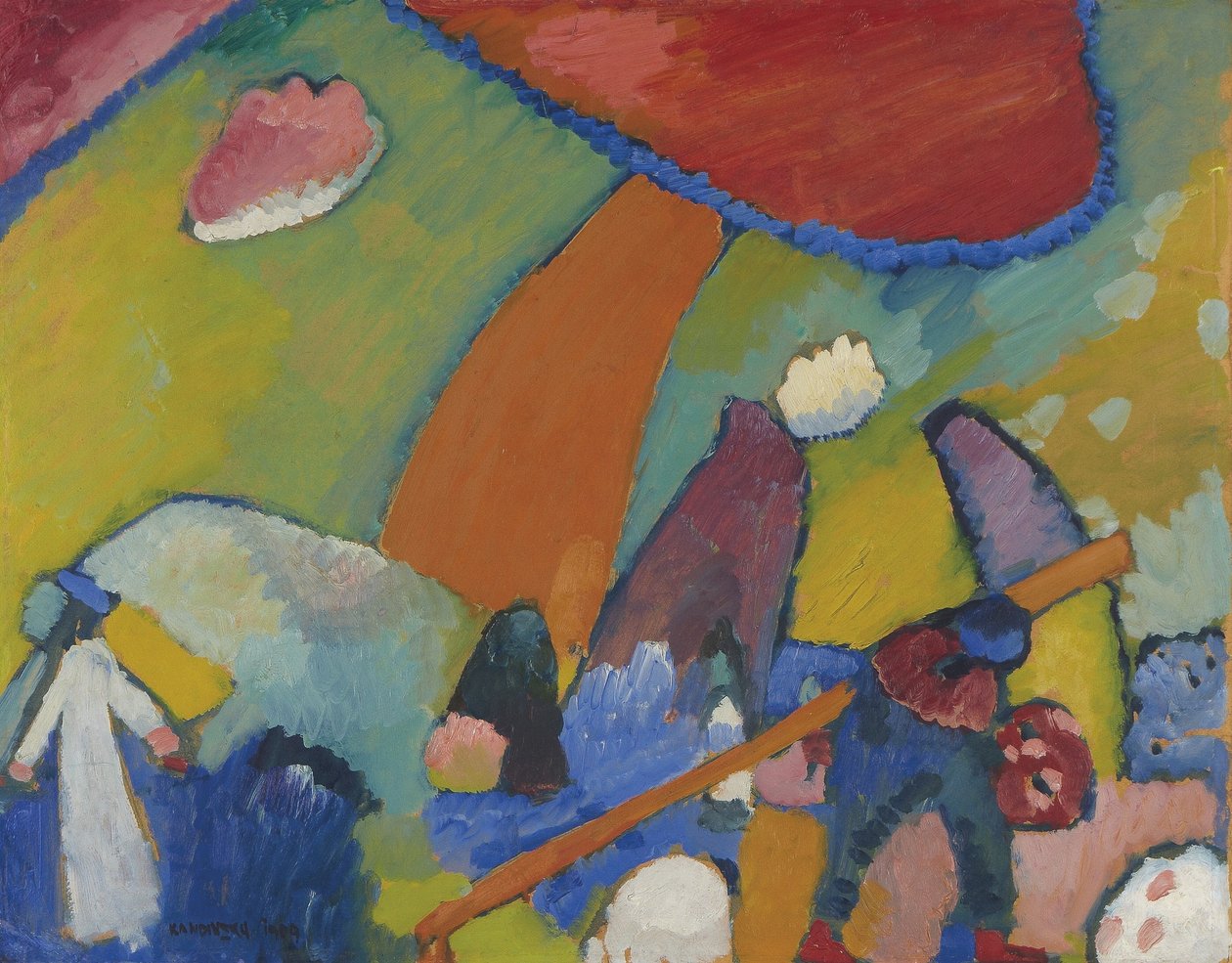 Scène de plage, 1909 - Wassily Kandinsky