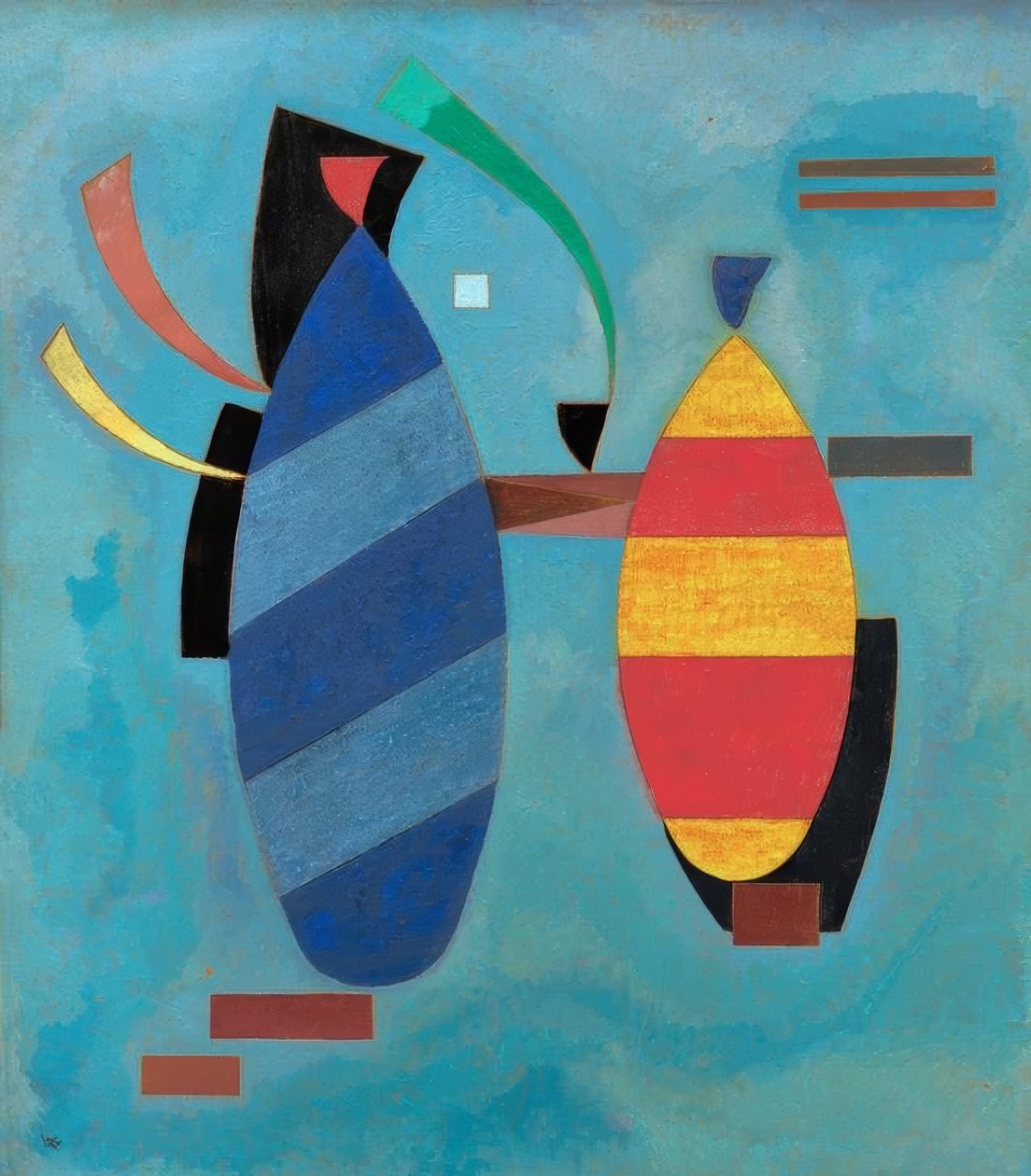 Les deux rayés - Wassily Kandinsky