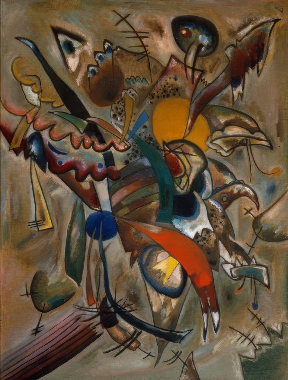 Image avec des pointes (Composition n° 234) - Wassily Kandinsky