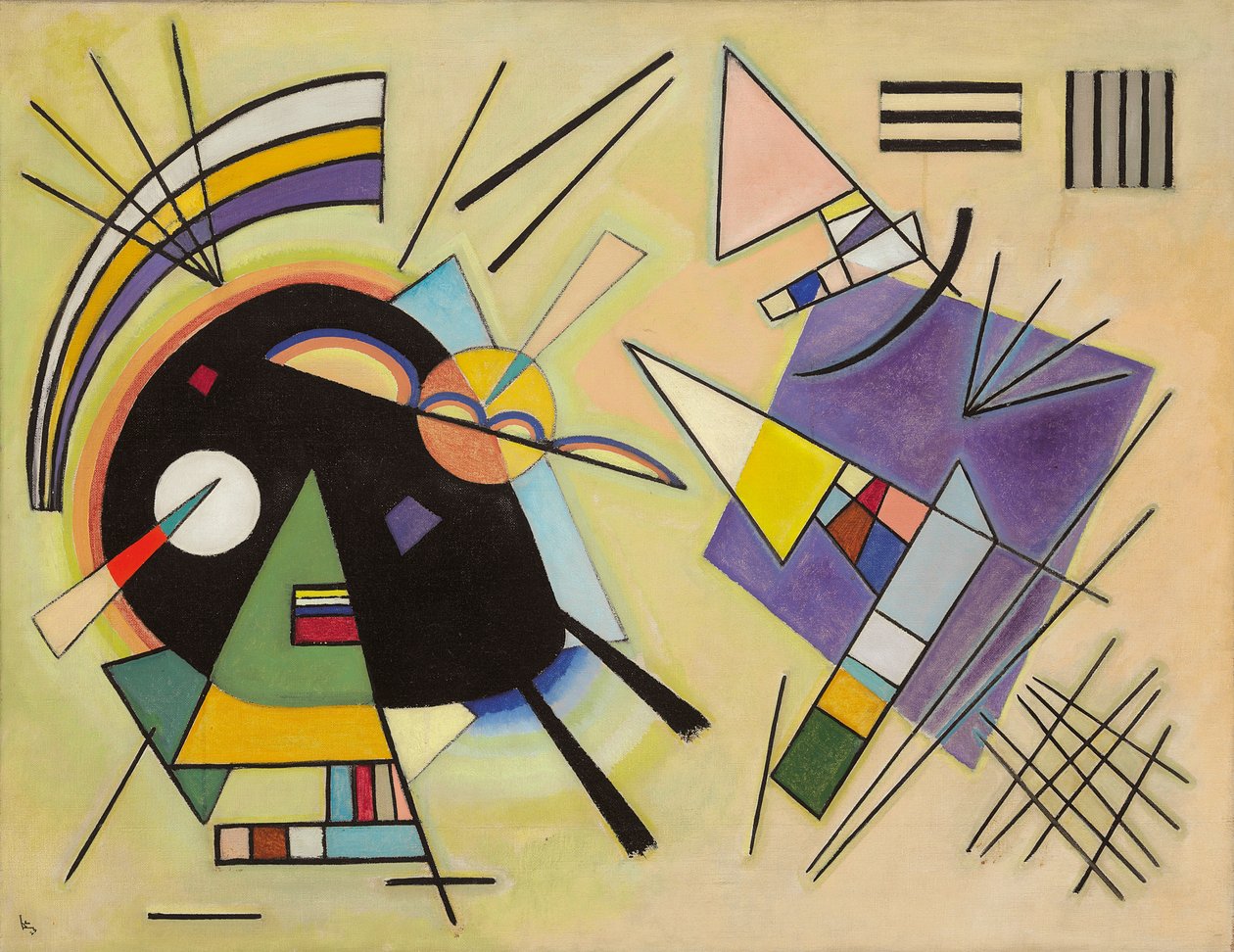 Noir et violet - Wassily Kandinsky