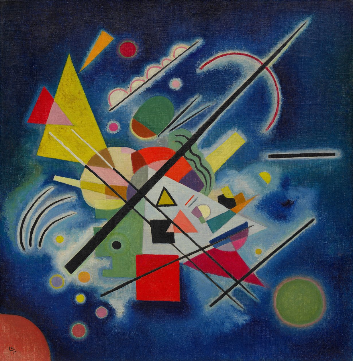 Peinture bleue - Wassily Kandinsky