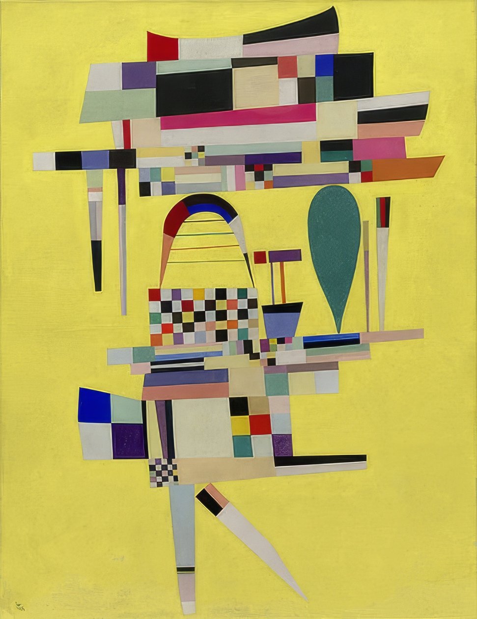La Toile jaune - Wassily Kandinsky