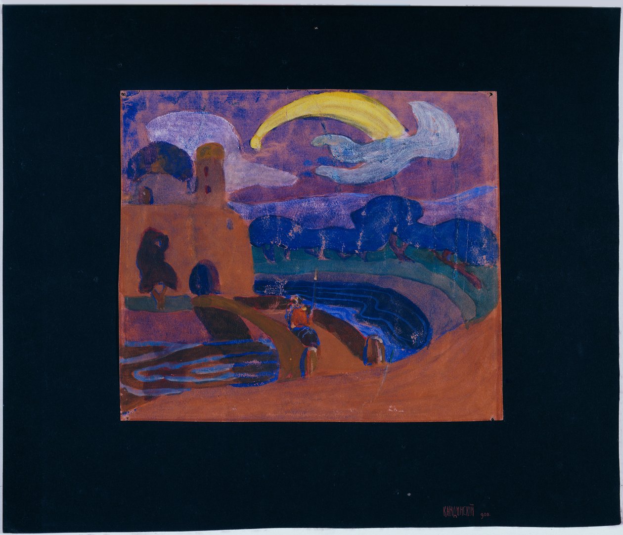 La comète (Cavalier nocturne ?) - Wassily Kandinsky