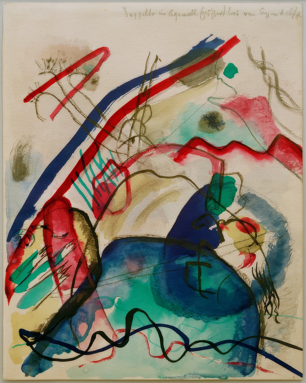 Projet pour une image avec bord blanc - Wassily Kandinsky