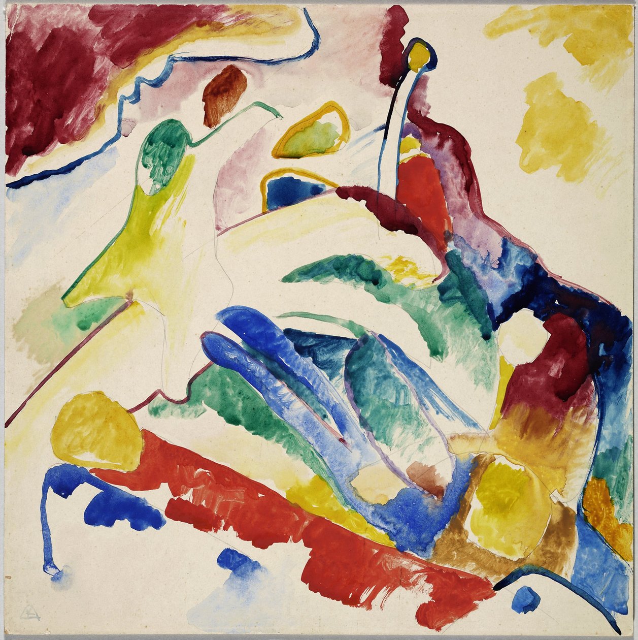 Esquisse pour "Composition II" - Wassily Kandinsky