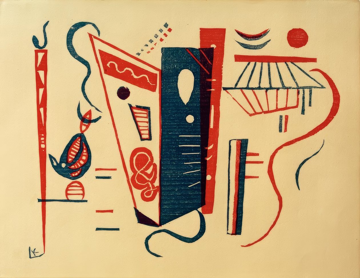 Gravure sur bois pour XXe siècle, n° 5/6 - Wassily Kandinsky
