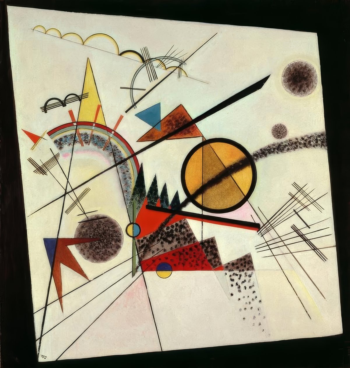 Dans le carré noir - Wassily Kandinsky