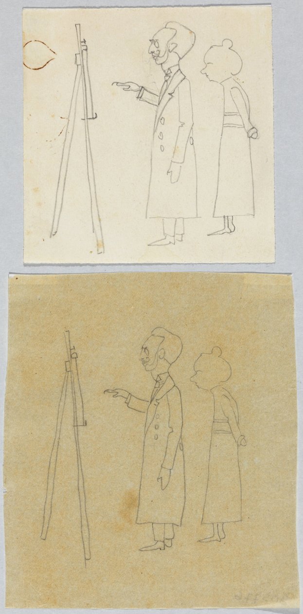 Kandinsky et Münter devant le chevalet - Wassily Kandinsky