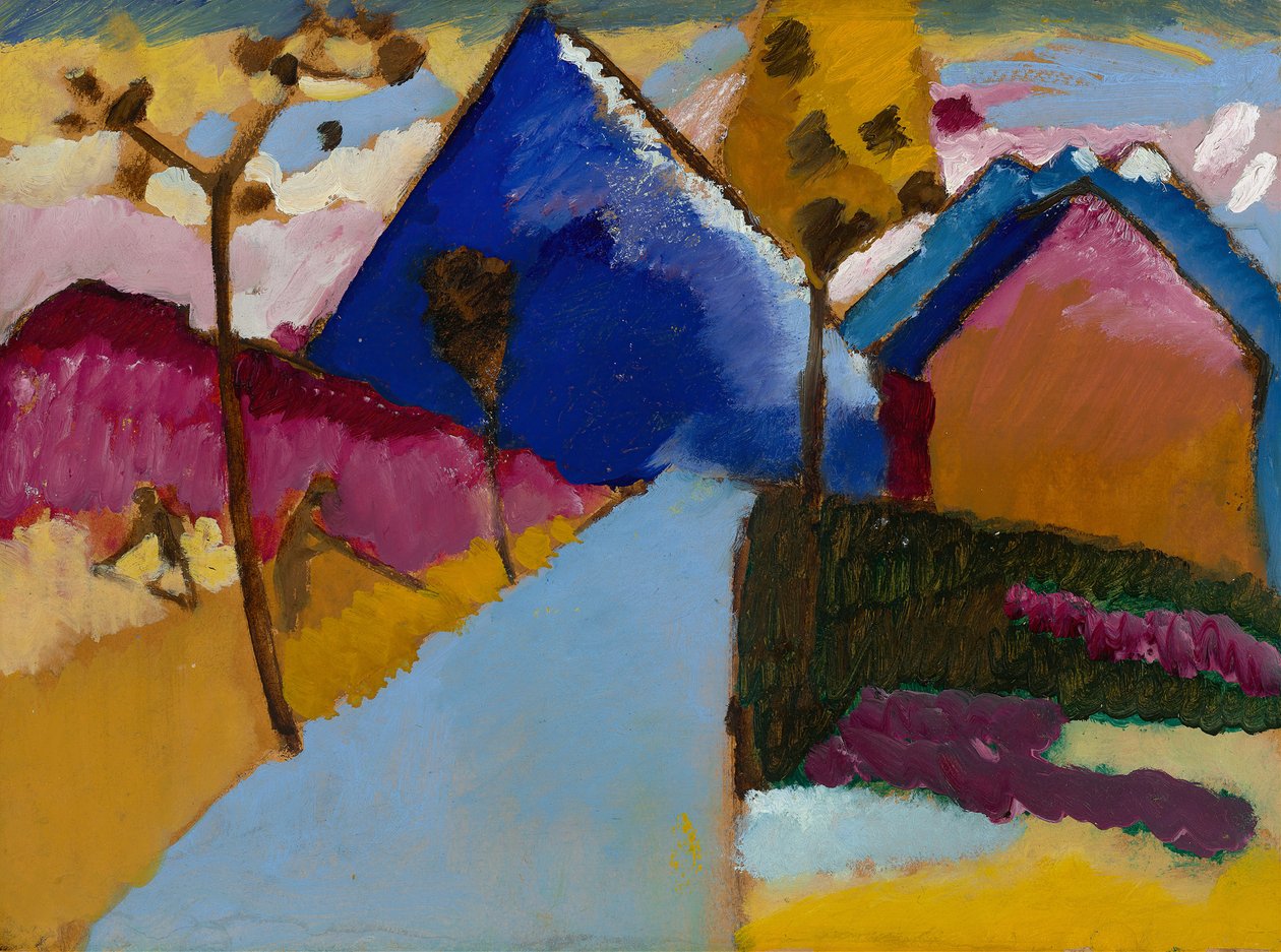 Kochel, rue droite, 1909 - Wassily Kandinsky