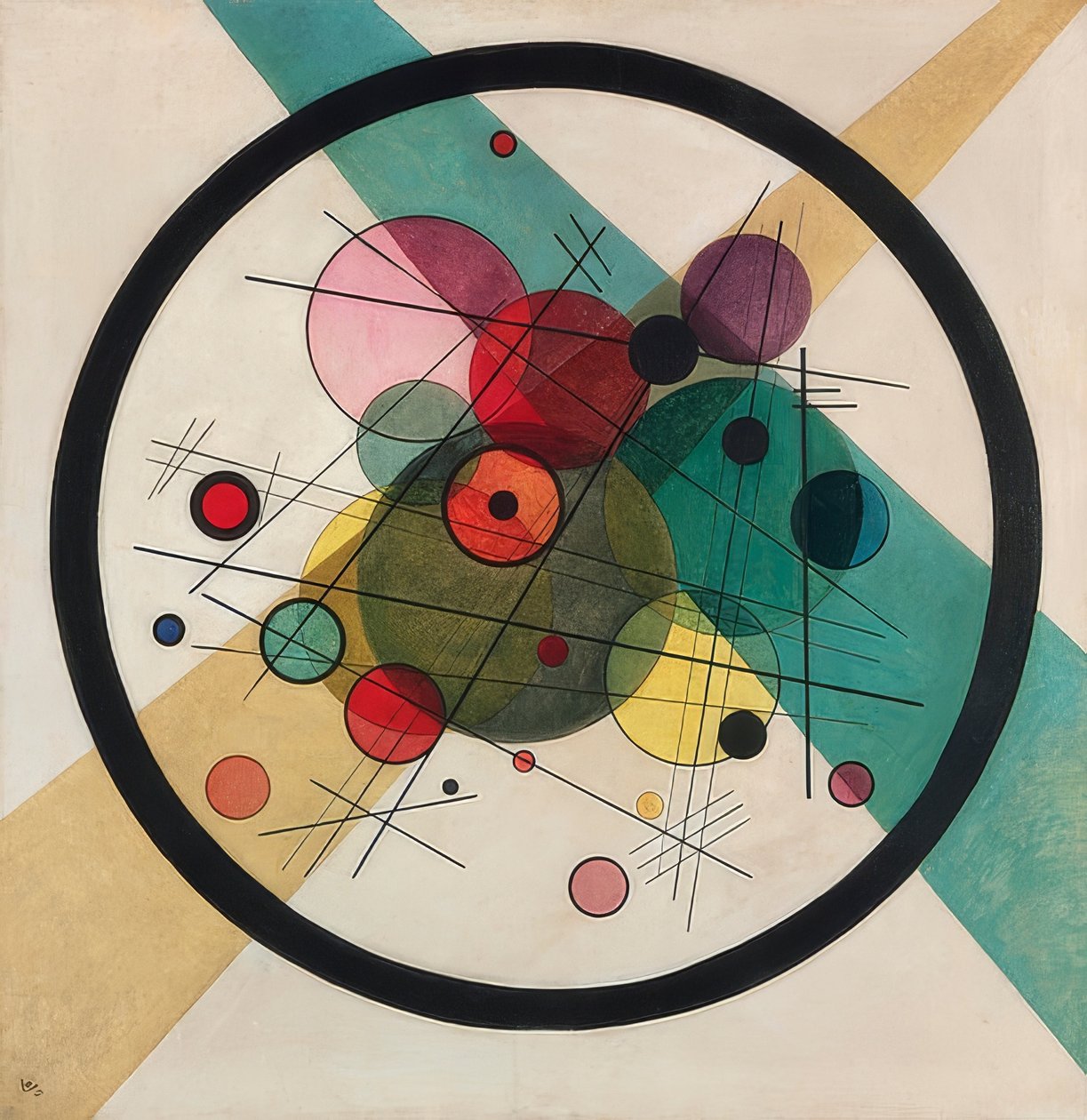 Cercles dans un cercle - Wassily Kandinsky