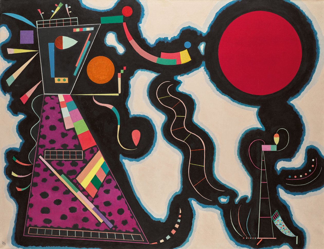 Le Rond rouge, 1939 - Wassily Kandinsky