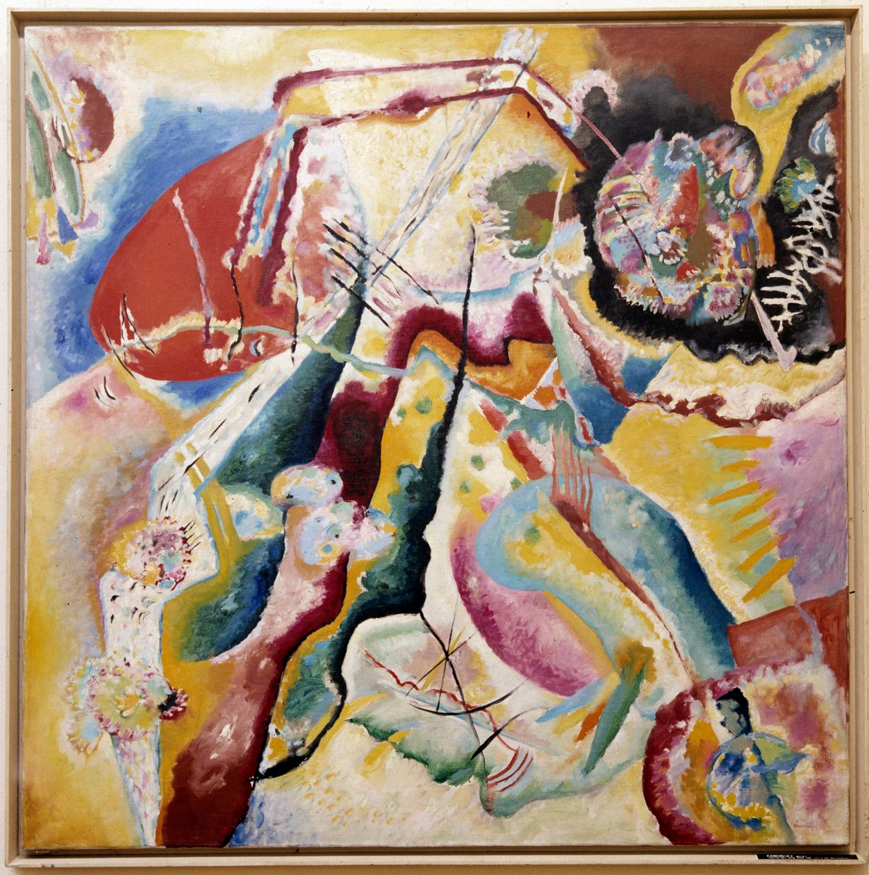 Peinture avec tache rouge, 1914 - Wassily Kandinsky
