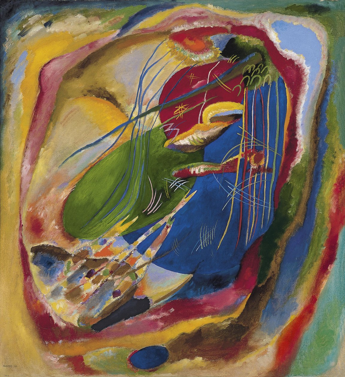 Image avec trois points, n° 196, 1914 - Wassily Kandinsky