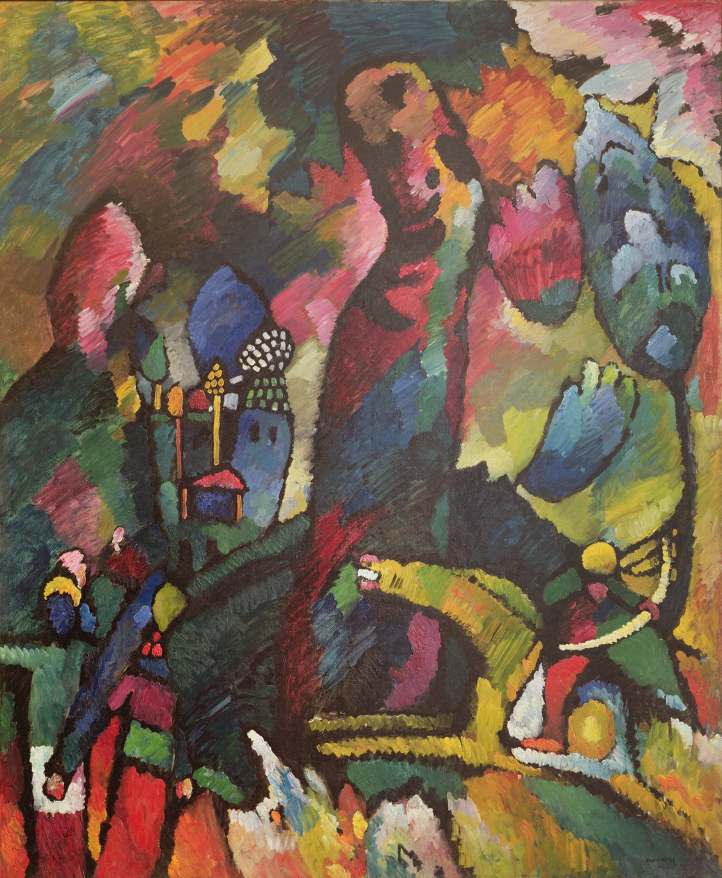 Image avec un archer, 1909 - Wassily Kandinsky