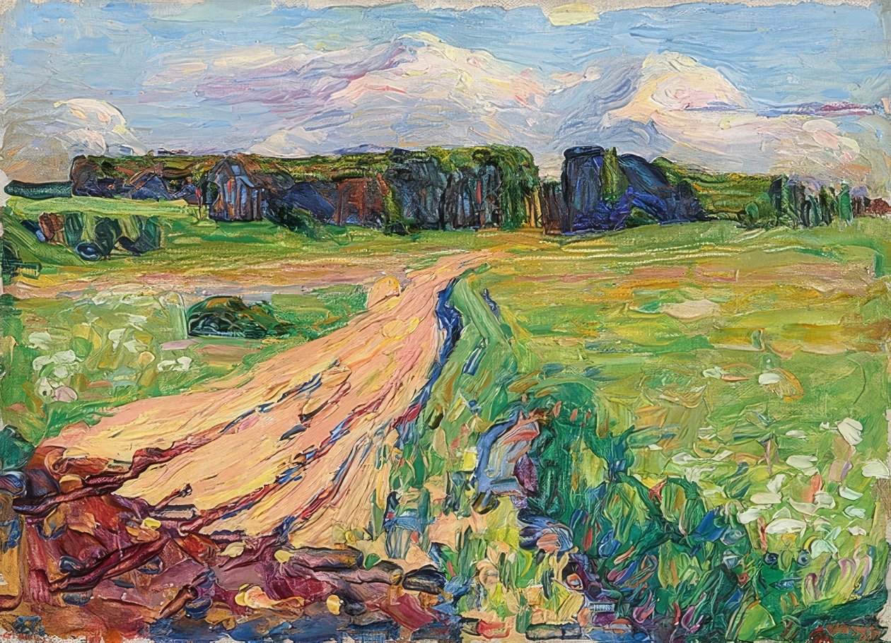 Planegg I. Paysage près de Munich - Wassily Kandinsky