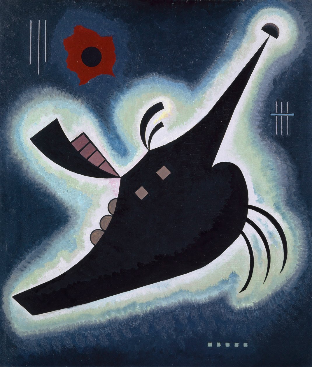 Noir pointu, 1931 - Wassily Kandinsky