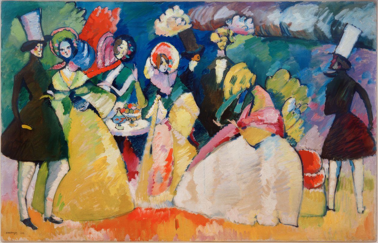 Société en crinoline - Wassily Kandinsky