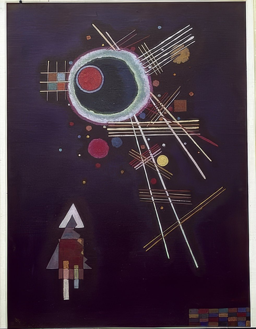 Lignes rayonnantes - Wassily Kandinsky