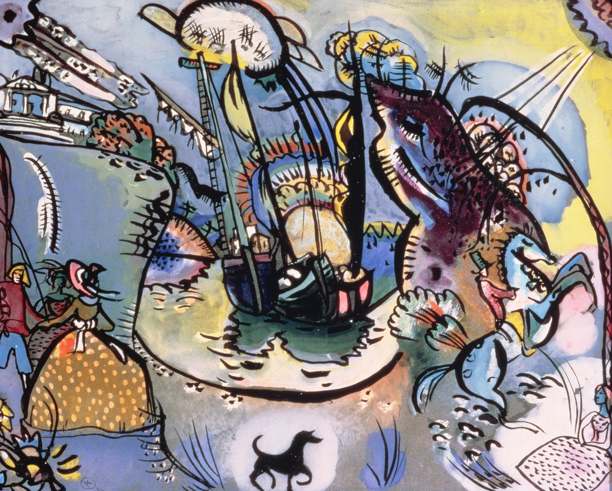 Le Port, 1916 - Wassily Kandinsky