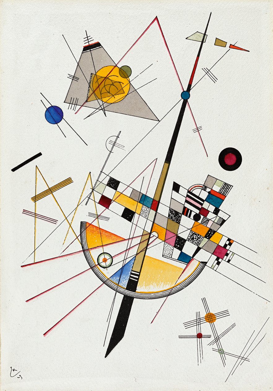 Zarte Spannung Delicate Tension No. 85, 1923 - Wassily Kandinsky