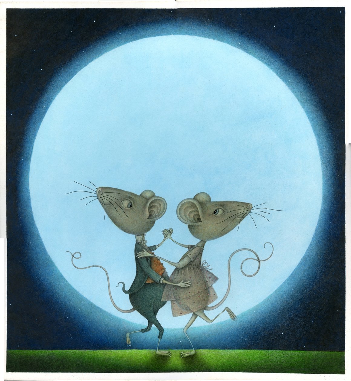 Lune bleue, 2009 (techniques mixtes) - Wayne Anderson