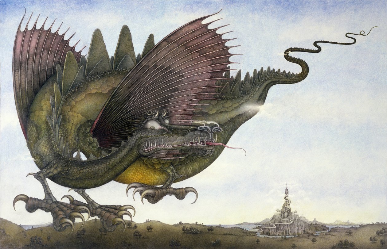 Dragon en vol - Wayne Anderson