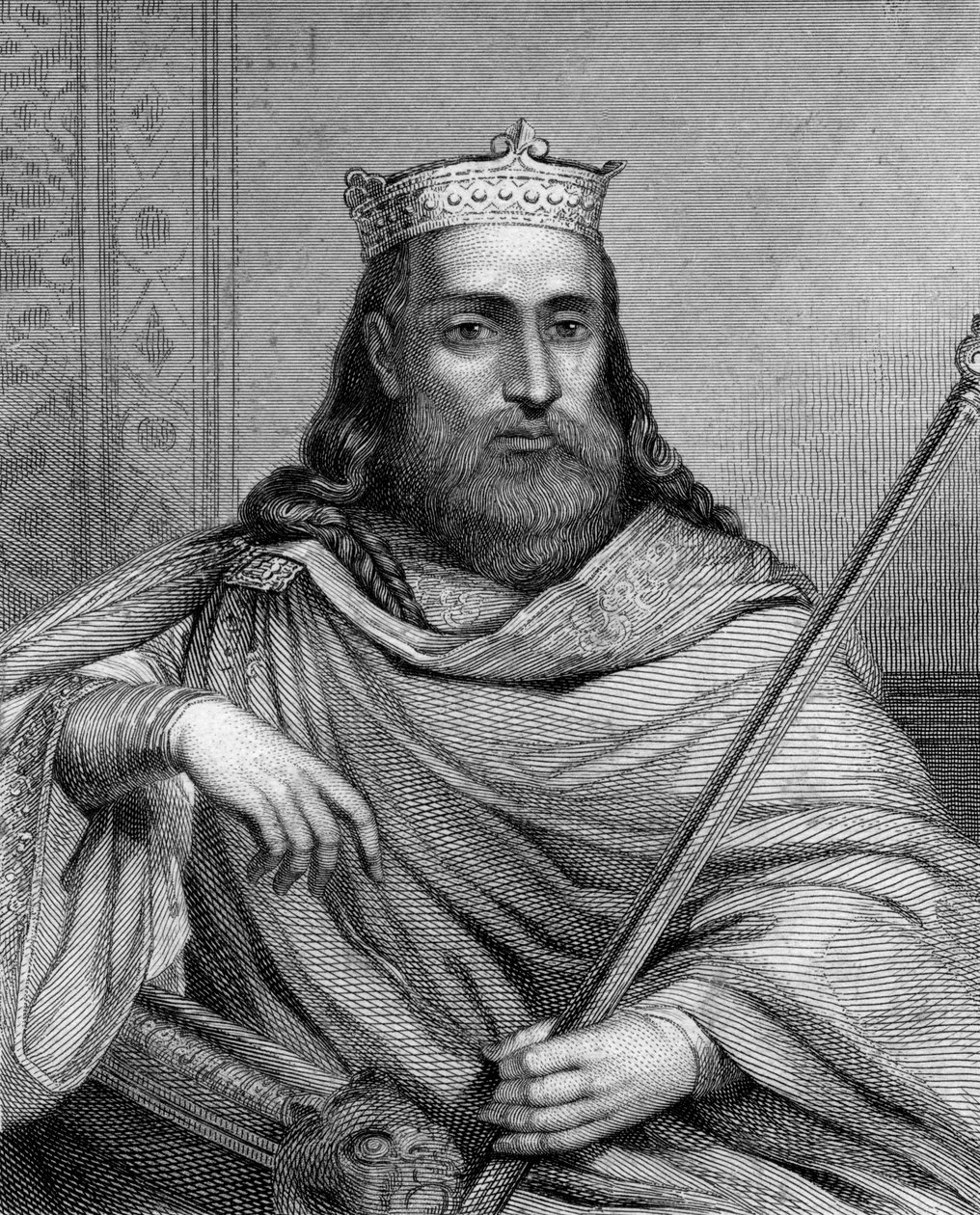 Roi Clotaire Ier des Francs, XIXe siècle - Weber