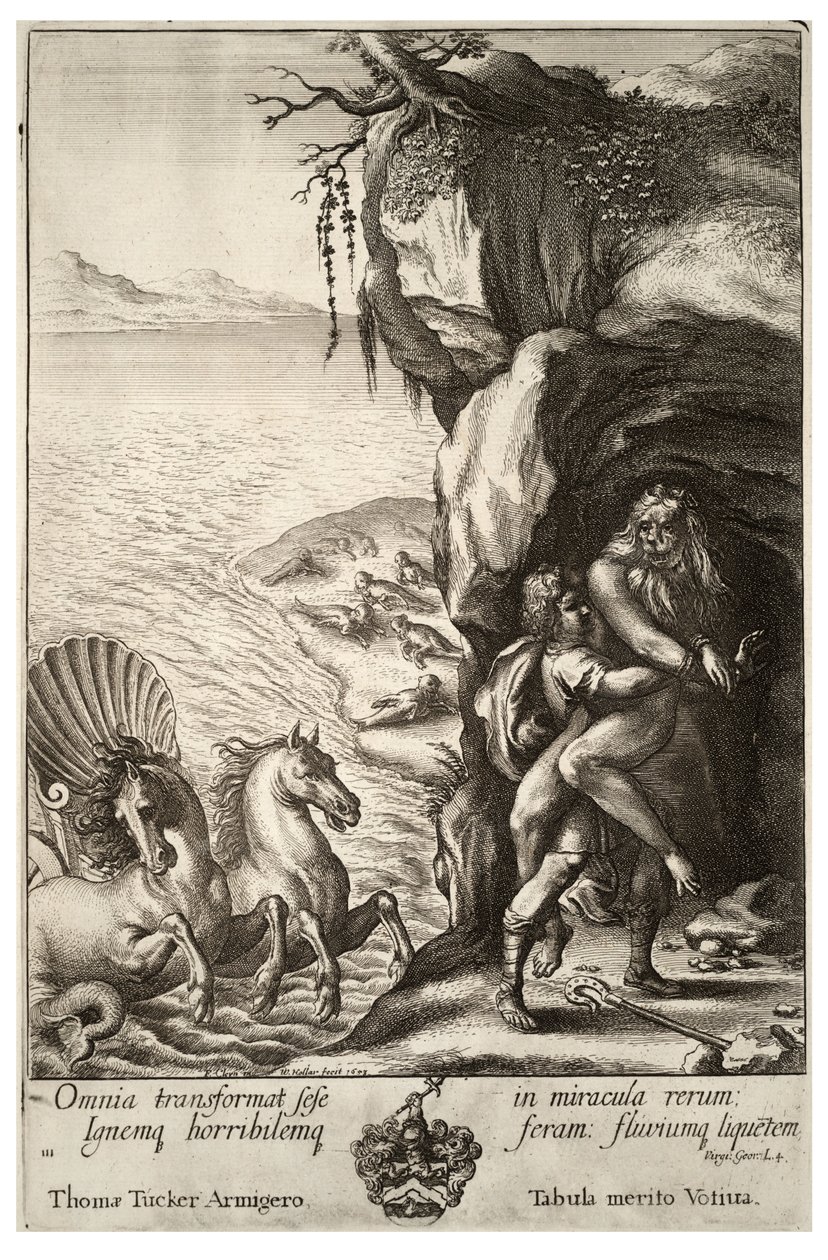 Aristée et Protée. État 2 - Wenceslaus Hollar