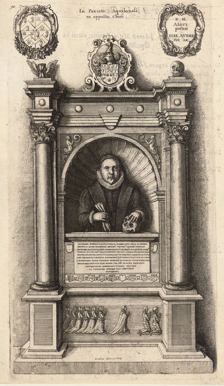 Aubrey (monument). État 1 - Wenceslaus Hollar
