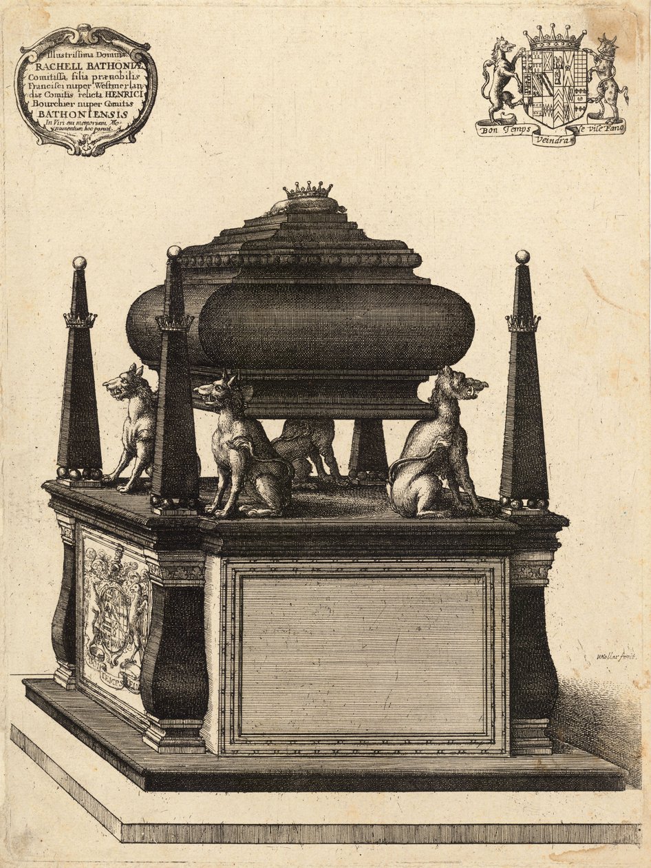 Bourchier (monument). État 1 - Wenceslaus Hollar
