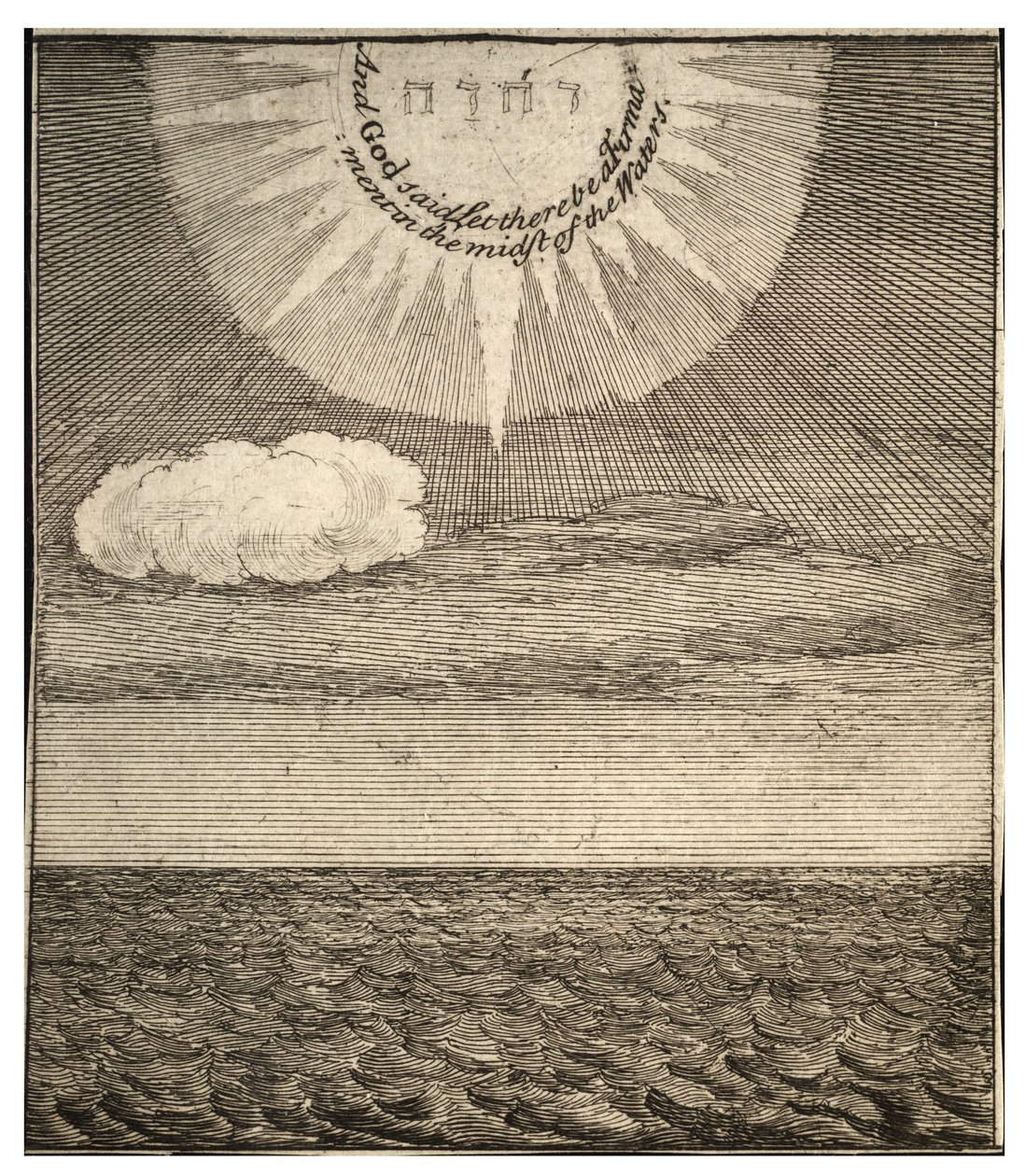 Création du firmament. État 2 - Wenceslaus Hollar