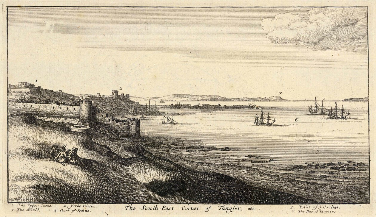 Coin sud-est de Tanger. État 2 - Wenceslaus Hollar