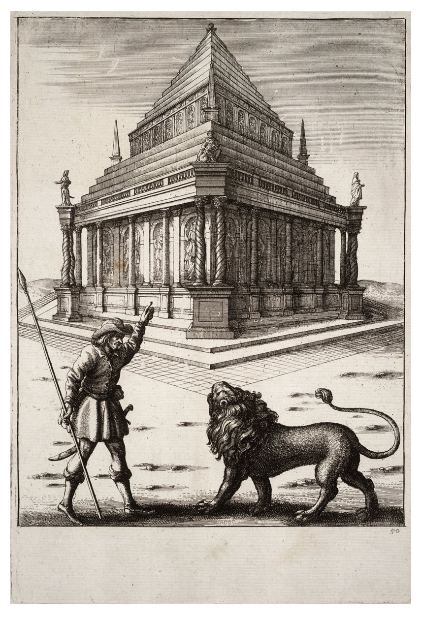Le lion et le forestier - Wenceslaus Hollar