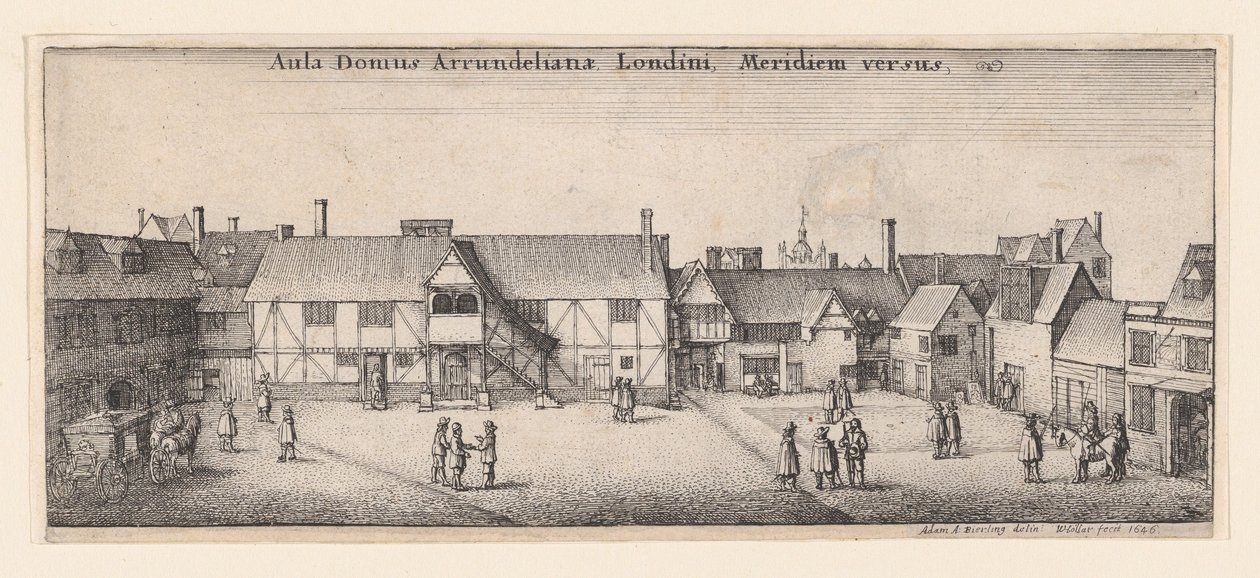Maison Arundel vue du sud - Wenceslaus Hollar
