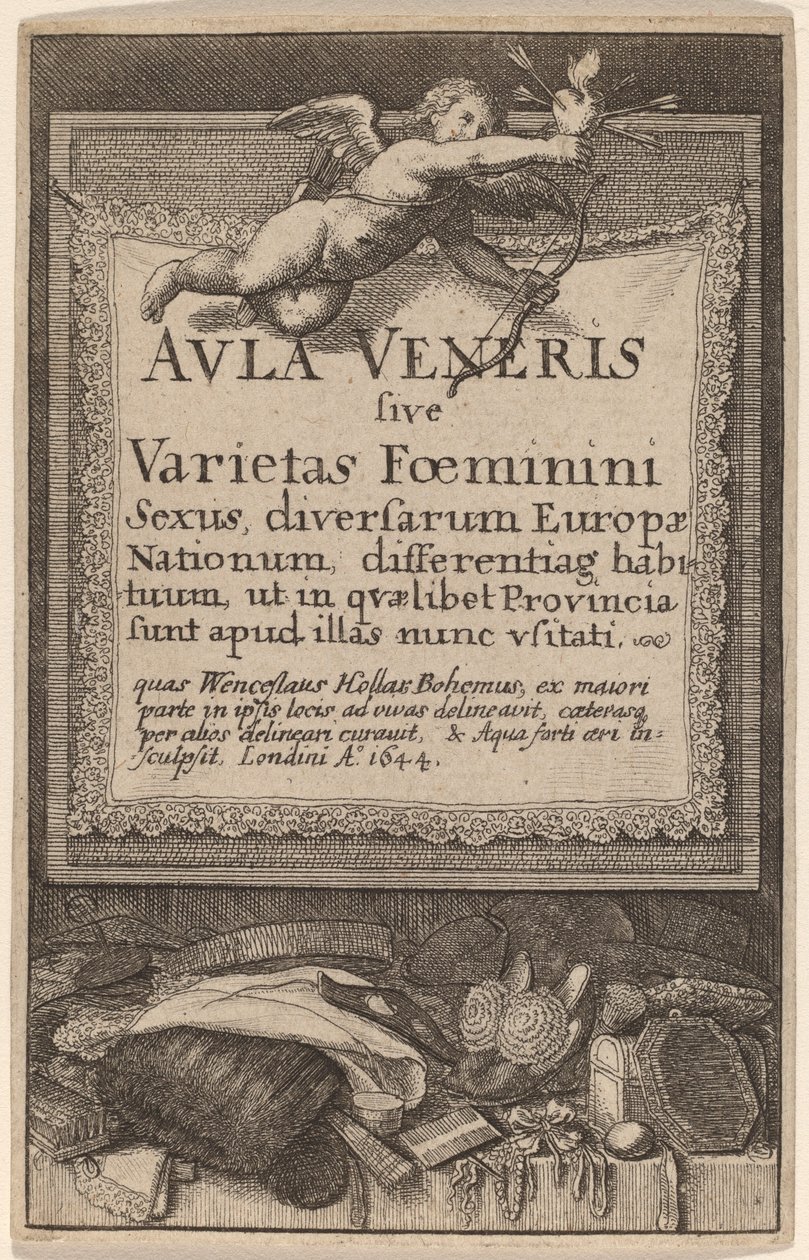 Aula Veneris: Page de Titre - Wenceslaus Hollar