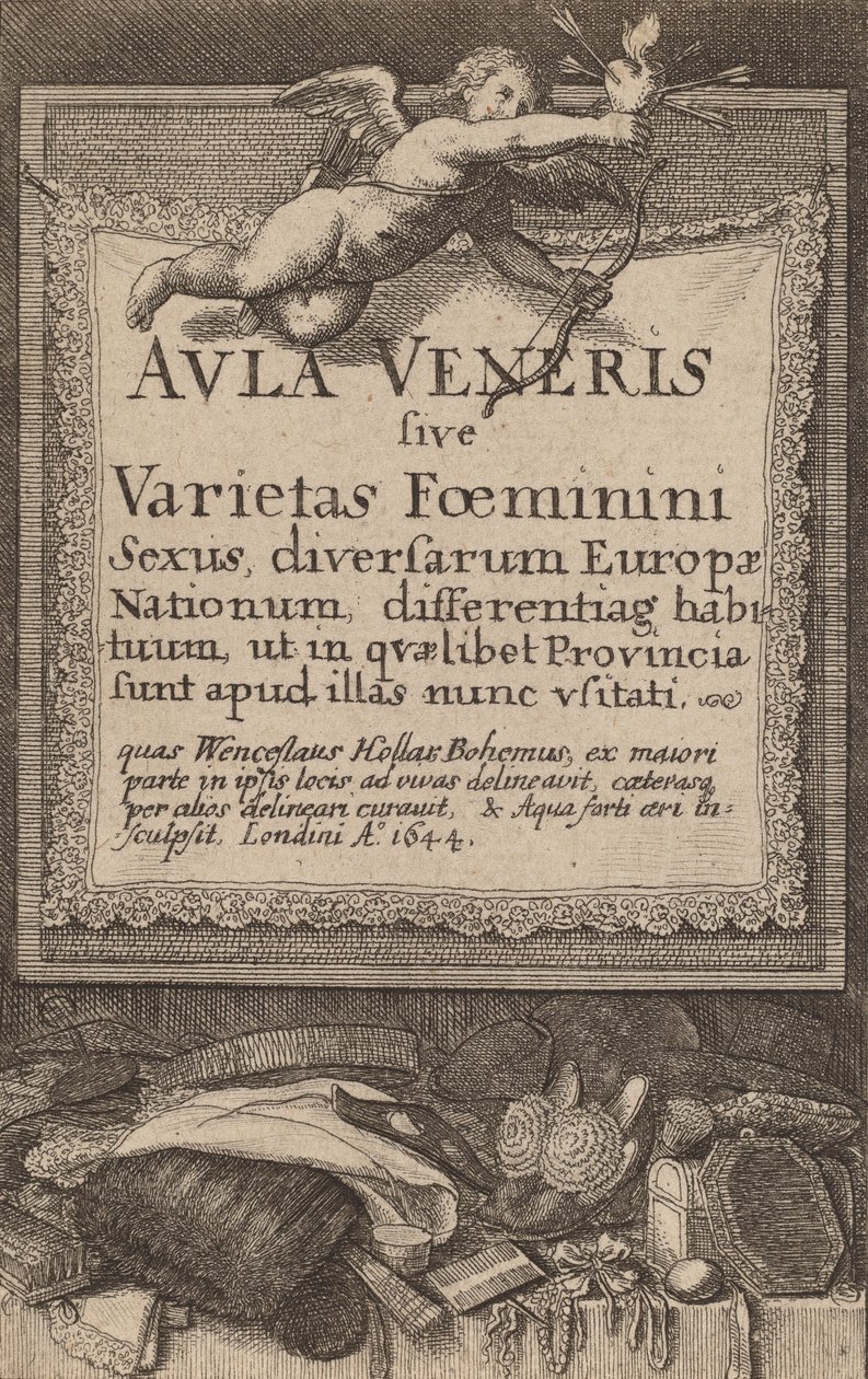 Aula Veneris: Page de titre, 1644 - Wenceslaus Hollar