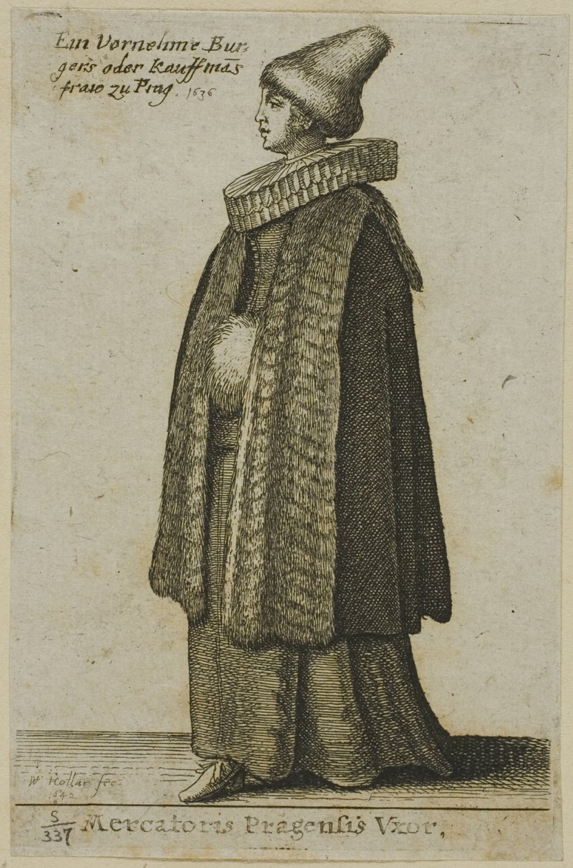 Femme bohémienne de bonne qualité - Wenceslaus Hollar