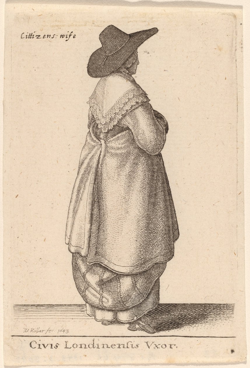 Civis Londinensis Vxor - Wenceslaus Hollar