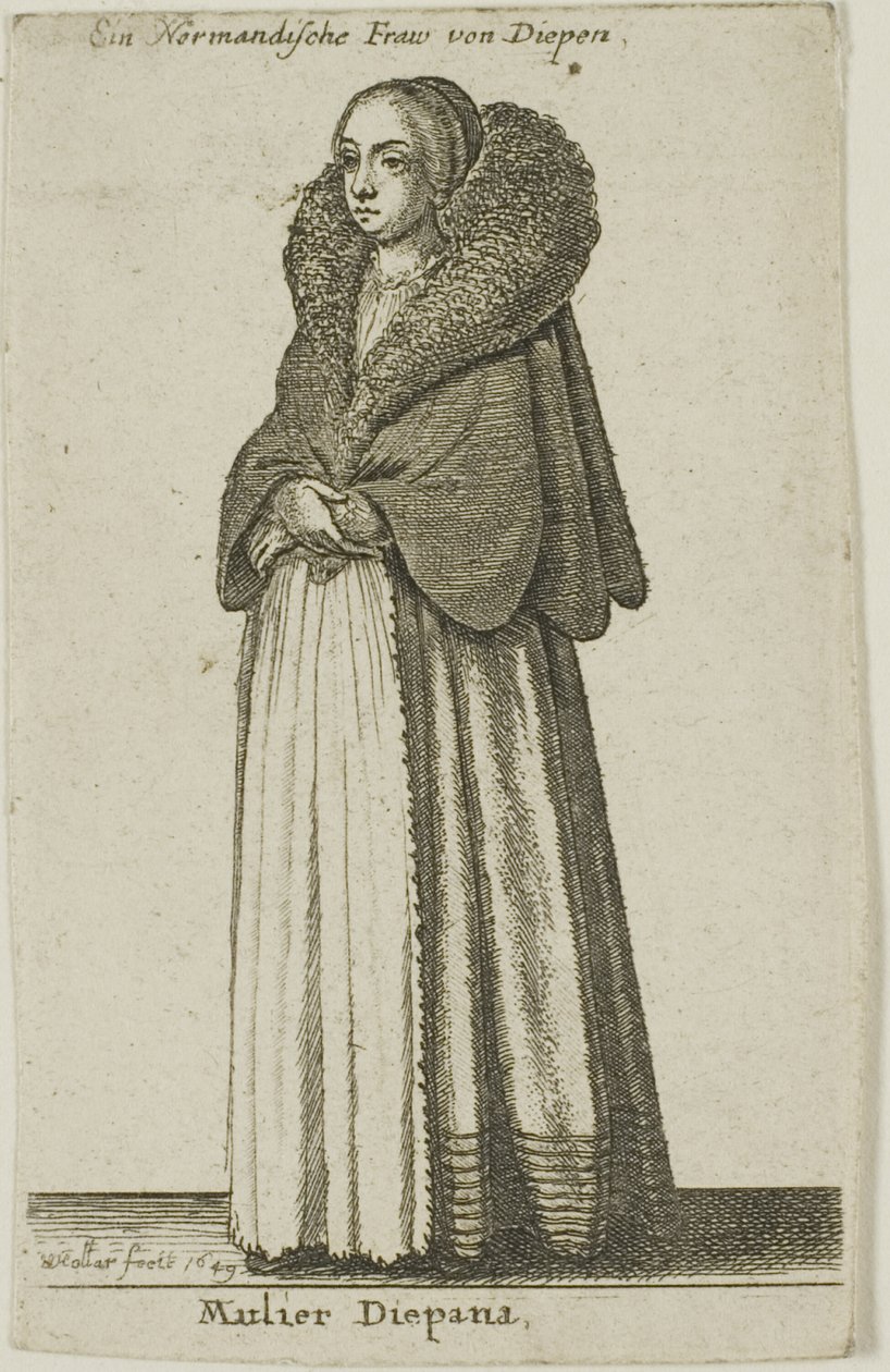 Femme de Dieppe - Wenceslaus Hollar