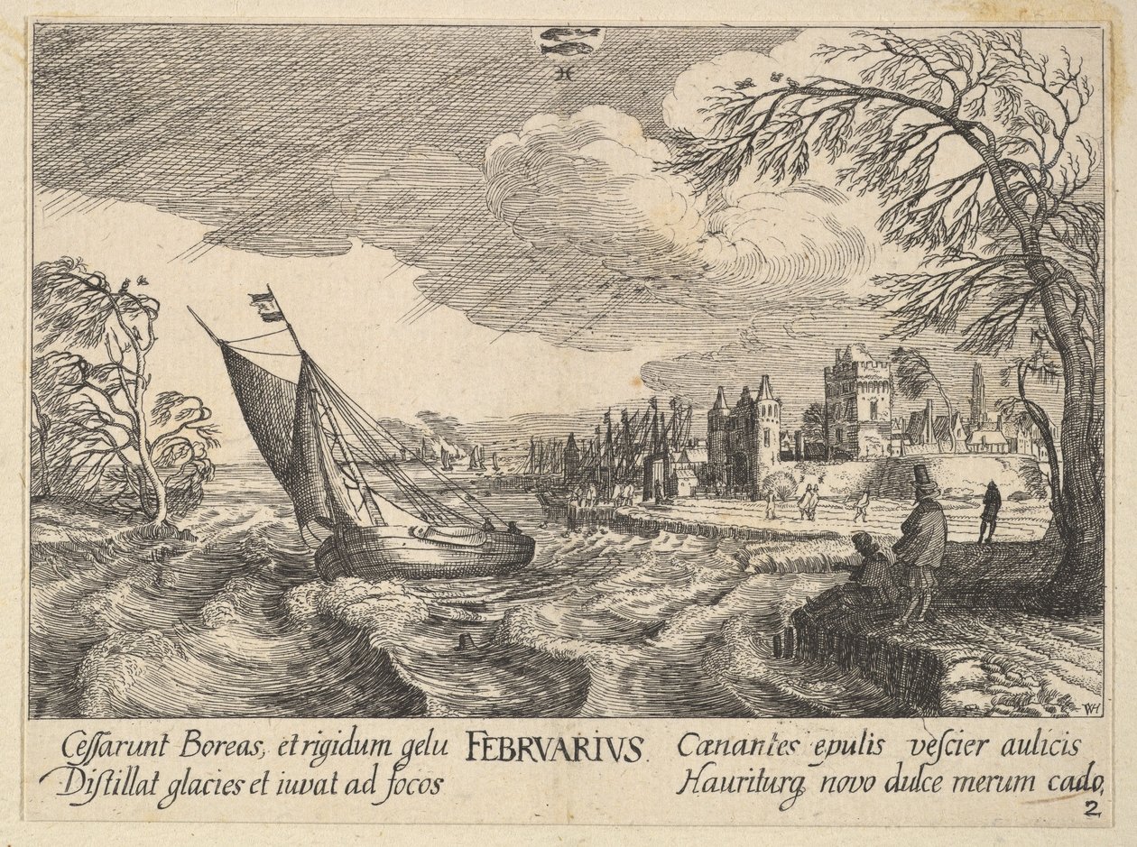 Février, 1628-29 - Wenceslaus Hollar