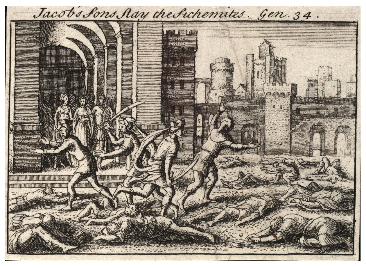 Les fils de Jacob tuant les Sichémites - Wenceslaus Hollar