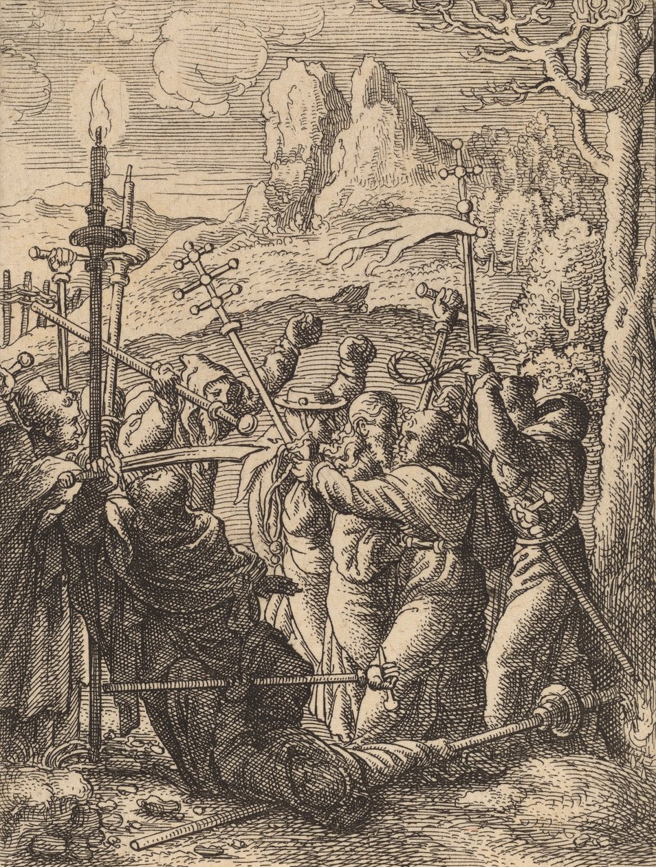 Jésus pris - Wenceslaus Hollar