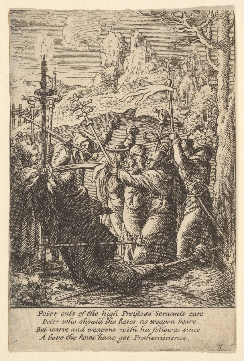 Jésus pris, 1625-77 - Wenceslaus Hollar