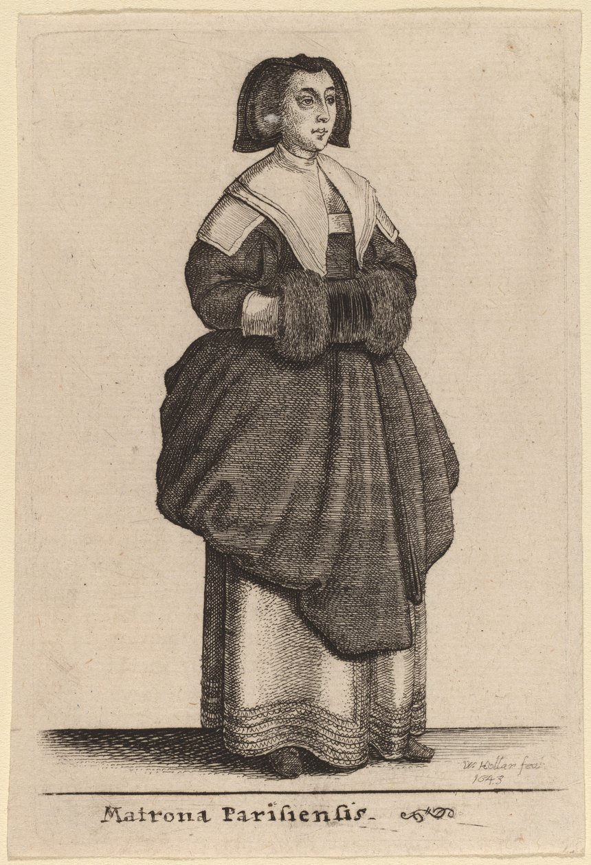 Matrona Parisiensis - Wenceslaus Hollar