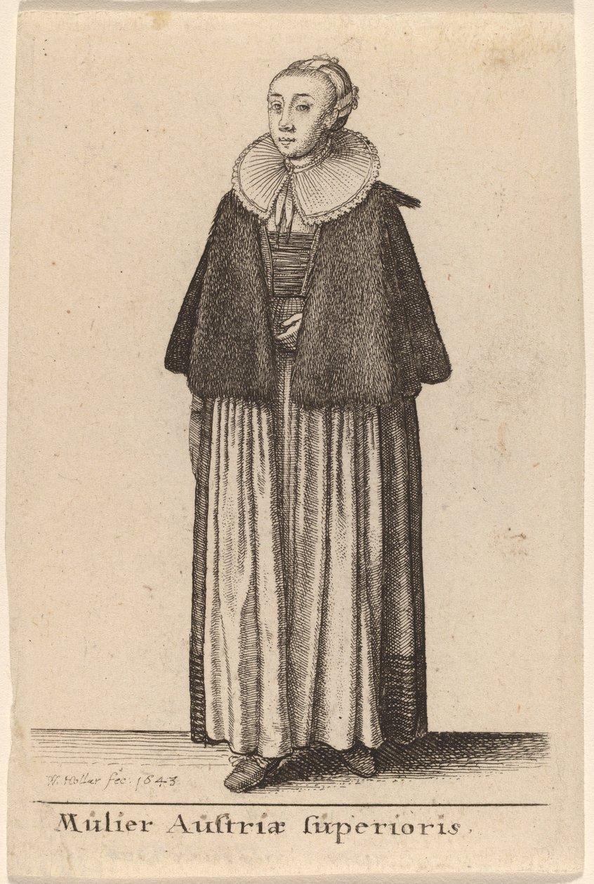 Mulier Austriae Superioris - Wenceslaus Hollar