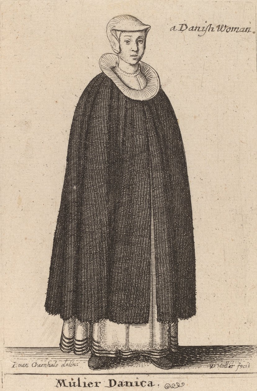 Mulier Danica - Wenceslaus Hollar