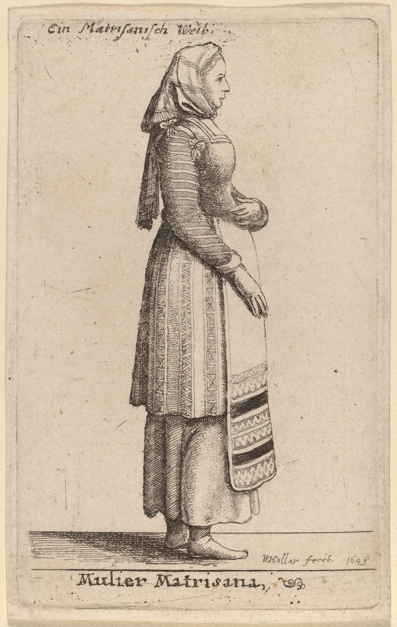 Mulier Matrisana - Wenceslaus Hollar