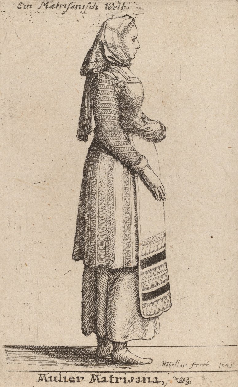 Mulier Matrisana, 1649 - Wenceslaus Hollar