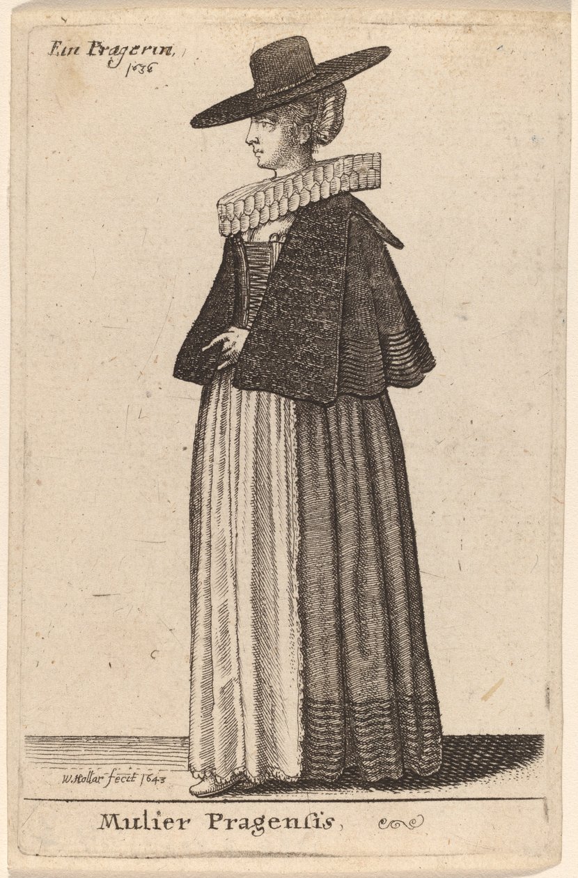 Mulier Pragensis - Wenceslaus Hollar